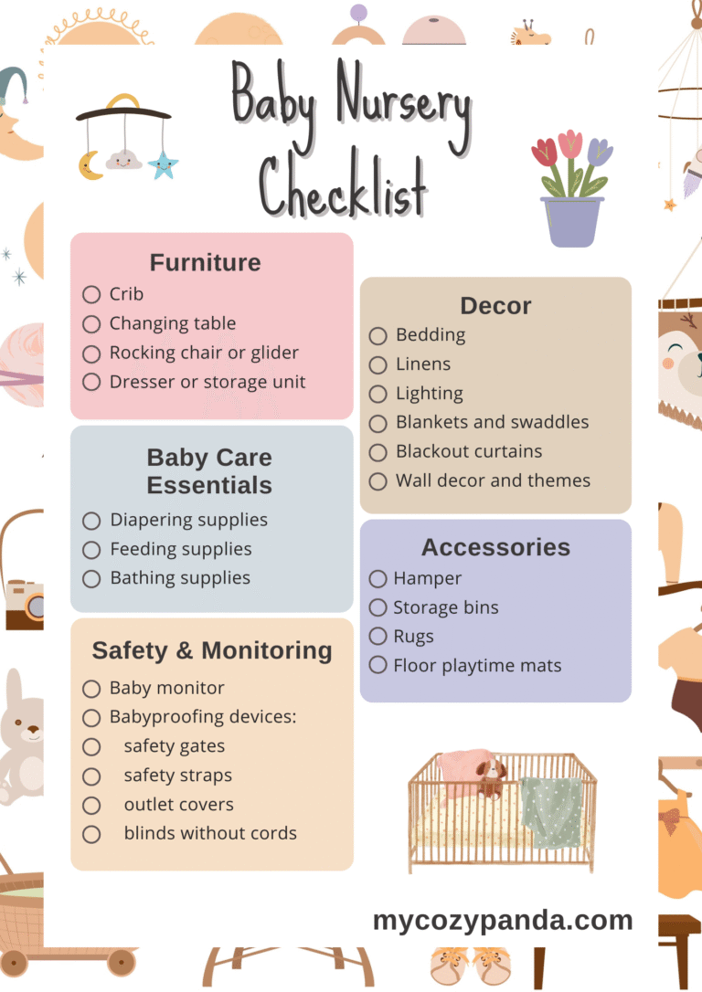 How to Set Up a Safe And Cozy Baby Nursery (Checklist Inside)